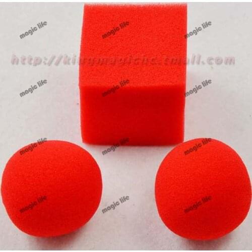 Sponge ball Magic props Sponge tricks Set Magic Sponge Ball to Square 10pcs each lot