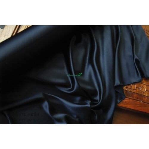 11.11 100% Silk anti-ultraviolet Silk segmented black dress fabrics dress cool and cold