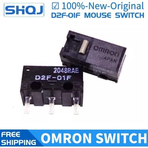 20PCS OMRON mouse micro switch D2F-01F New And Original