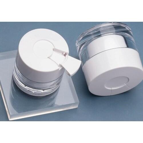 2021 New 30g 50g Round Acrylic Jar White Jar Container Empty Cream Jar Plastic Cosmetic Packaging Bottle