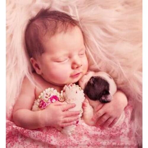 5D DIY Diamond Painting Square/Round Diamond Character Painting Little Baby Scenery Picture Cross Stitch Embroidery Decor WG3102