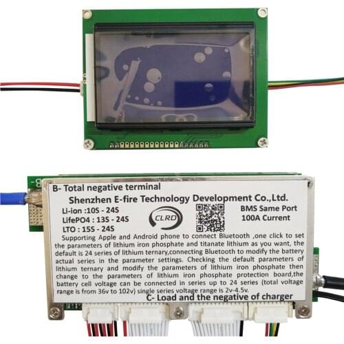 Ant 10S-24S 70a 100a 200a 300a 450a smart bluetooth bms for li ion lipo lifepo4 and LTO battery pack PCB PCM