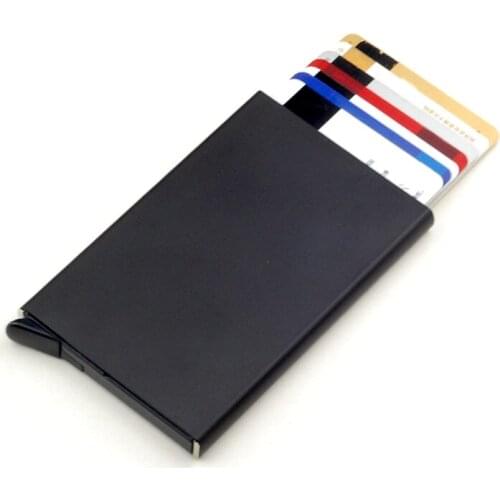 Card Holder Aluminum Alloy Credit/ID Card Case Women Men Simple Fashion Business Pocket Purse