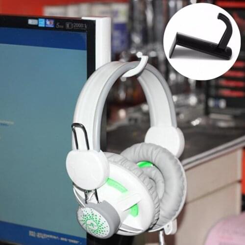 2 Colors Headphone Holder Universal Headphone Headset Sticker Hanger Wall Hook PC Monitor Earphone Stand Headphones Stand Holder