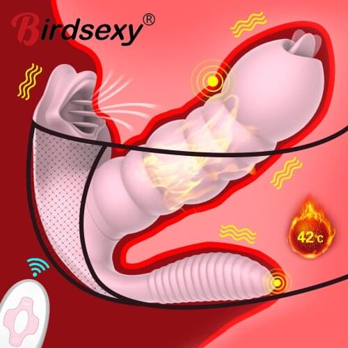 Panties Wearable Butterfly Dildo Vibrator For Women Clit Stimulator Tongue Licking Vibrating G Spot Massager Sex Toys for Adults