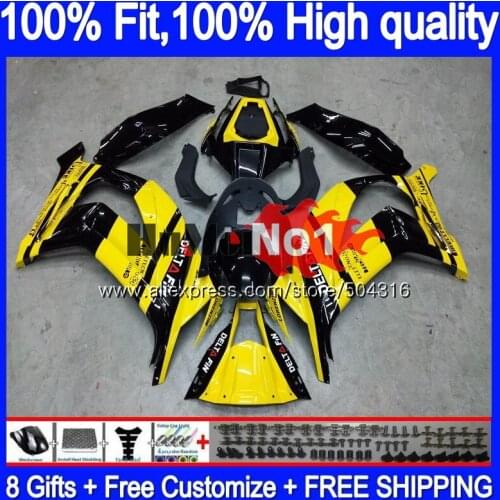Injection For KAWASAKI ZX 10R 1000CC ZX10R 11 12 13 14 15 74MC.69 Yellow black ZX1000 CC ZX-10R 2011 2012 2013 2014 2015 Fairing