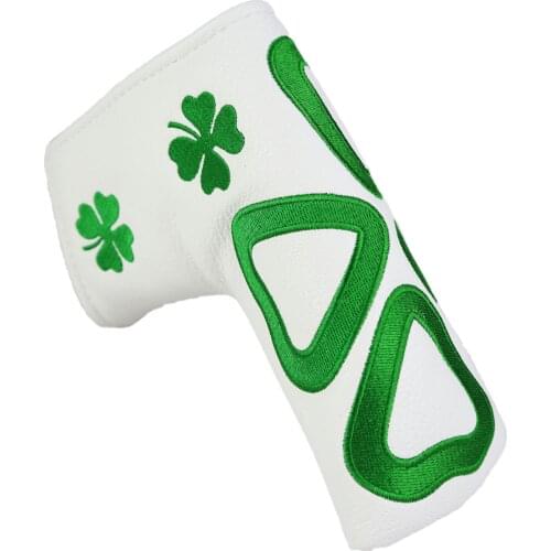 Golf Blade Putter 1Pcs Big Four Leaf Clover Embroidery PU Leather