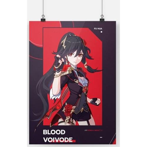 Blood Voivode Honkai Impact Anime Canvas Poster Painting Wall Art Decor Living Room Bedroom Study Home Decoration Prints