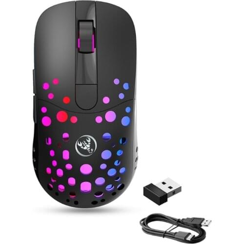 Lightweight Gaming Mouse RGB Backlit Mice & 6 Button Programmable Driver(2 Mode)