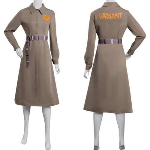 Loki TVA Uniform Cosplay Costume Time Variance Authority Coat Dress Outfits Halloween Carnival Women Girl Suit