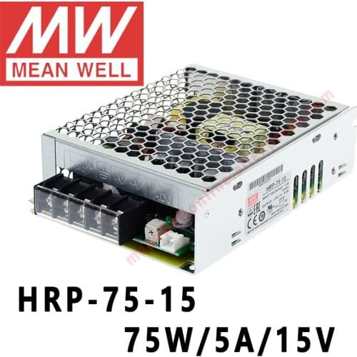 Mean Well HRP-75-15 meanwell 15V/5A/75W DC Single Output with PFC Function Switching Power Supply online store