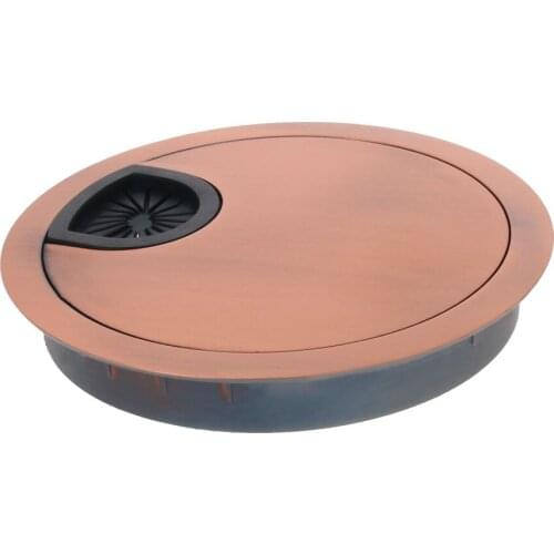 MroMax Desk Threading Box Zinc Alloy Plating 78*89*14mm 80mm Bright Chrome/Pearl Silver/Brushed/Red/Green Ancient/Black 1/2PCS