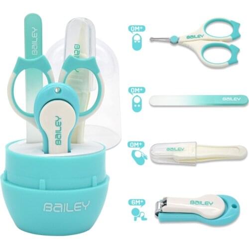 Baby Nail Scissors Set Lovely Nail Clippers Trimmer Newborn Baby Nail Clipper Safety Scissors Nail Care Suit Baby Care Products