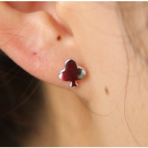Genuine 925 sterling silver new simple plum blossom cute girl jewelry cheap 925 stud earrings wholesale