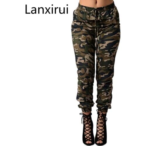 New Style Autumn Fashion Women Camouflage Jeans Full Length Pencil Pants Zipper Skinny Causal Style Female Loose Jeans