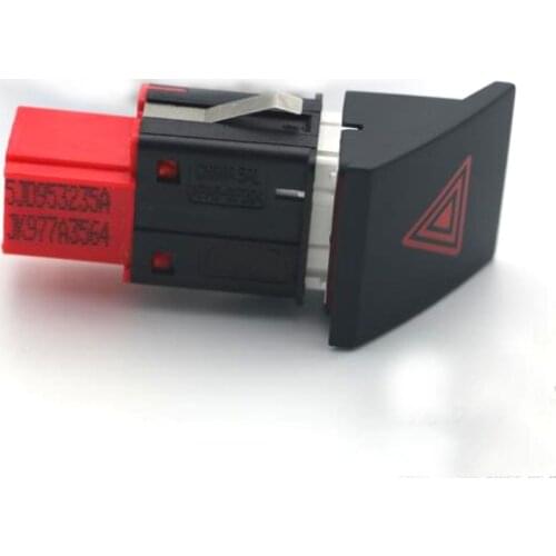 For Fabia Hazard Warning Flash Switch Emergency Light Red Triangle Button 5J0 953 235 A 2009-2014