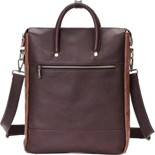 Men Women Anti Theft Backpacks Students School Bags for Teenage Girls Boys Waterproof Vintage Laptop Leather Travel Shoulder Bag