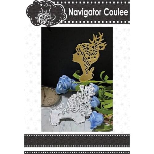 Forest Girl Cutting Die 2021 Butterfly Dead Scrapbook Metal Decoration Clear Stamp DIY Craft Greeting Card Frame Punching