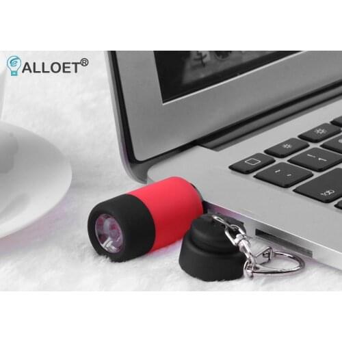 LED Mini Flashlight Key Chain 50mAh Portable Torch Outdoors Waterproof Battery Powered Hiking Camping Emergency Lights