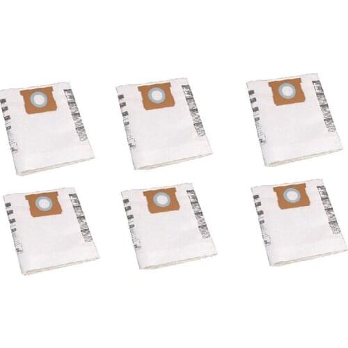 6 Pcs Universal Dry Vac Dust Bag 5 to 8 Gallon Vacuum Cleaners for Shop Vac 5-8 Gallon Ridgid VF Dust Bags