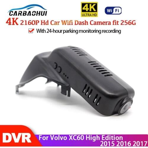 Dash cam HD 4K car DVR 24h Parking Monitoring camera Night Vision Dash camera Special For Volvo XC60 High Edition 2015 2016 2017