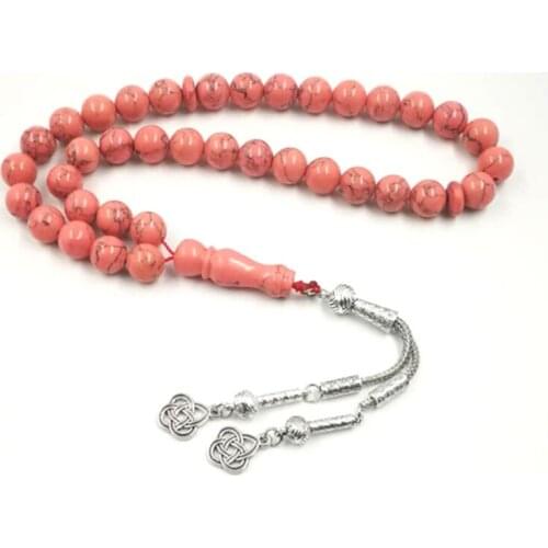 Lady Turquoises Tasbih Accessories Women gift for March 8 love gift prayer beads 33 beads stone misbaha jwelry for women