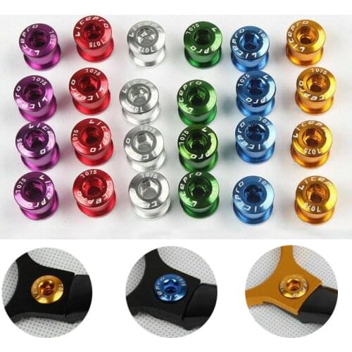MTB Bike Chainring Bolt Double/Triple Speed Disc road mountain bicycle Chainwheel Screws Gold/Sliver/Purple/Blue/Red/Black/Green