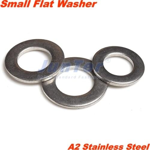 1000pcs/lot M3 M4 M5 M6 M8 M10 A2 Stainless Steel Small Flat Washer DIN433