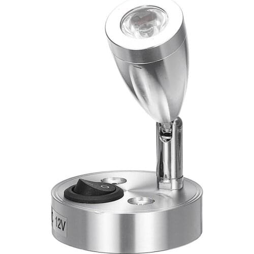 12V LED Interior Spot Reading Light Switch Button Car Light Wall Light For Camper Van Caravan Boat Motorhome Light