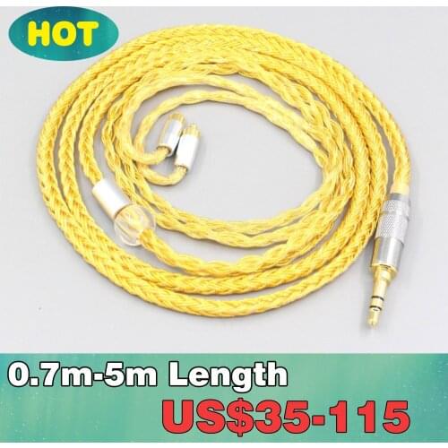 16 Core OCC Gold Plated Braided Earphone Cable For Dunu dn-2002 LN007358