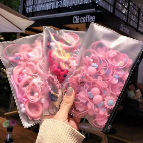 20Pcs/lot Children Elastic Hairband Mix Cute Cartoon Hair Ties Assorted Hair Rope Band Ponytail Holders Headpieces Toddler Girls