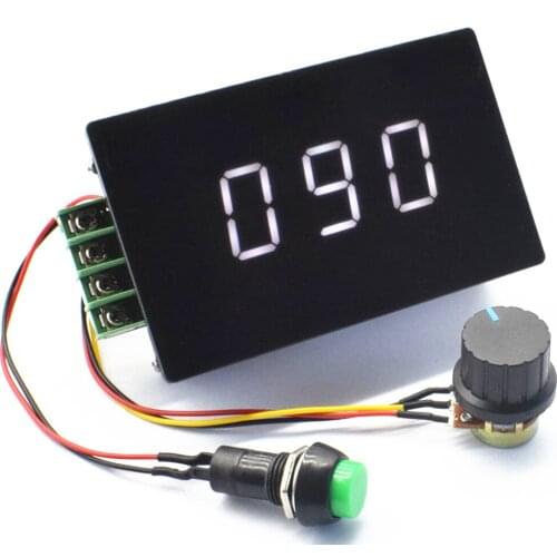 30A Digital display PWM DC motor governor 6V12V24V48V Infinitely variable speed Switch Electronic controller