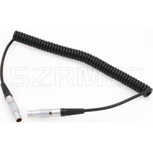 ARRI Cameras 5 Pin Male to 5 Pin Male Timecode Coiled Cable for Sound Devices Ambient Lockit Zaxcom TC in/Out