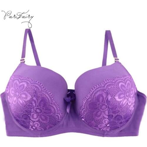 PariFairy Big Cup F G Bra Full Coverage Underwire Support Mold Cup Back Closure 3 Hook and Eyes Adjusted-straps 42 44 46 48