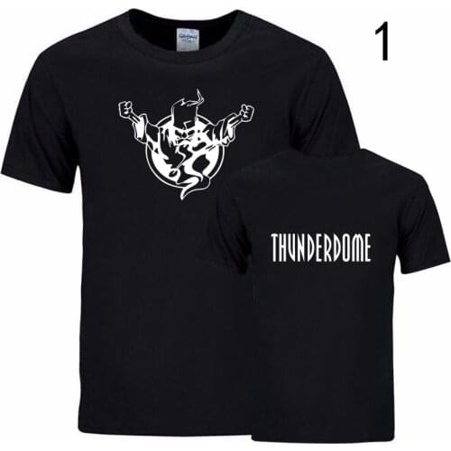 Black T-Shirt Thunderdome Tee shirts men/women cotton Summer Casual T-Shirt Mens Short Sleeve Teens Tee Tops hip hop streetwear