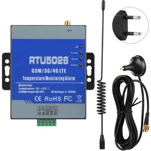 GSM SMS Alert Telemetry Temperature Monitoring Alarm System Measuring Support Remote Control 100-240V