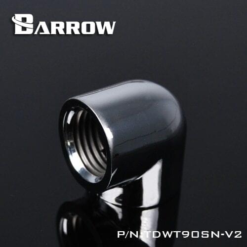 Barrow double internal G1 / 4 '' thread 90 degree Fitting Adapter water cooling Adapter water cooling fitting TDWT90SN-V2