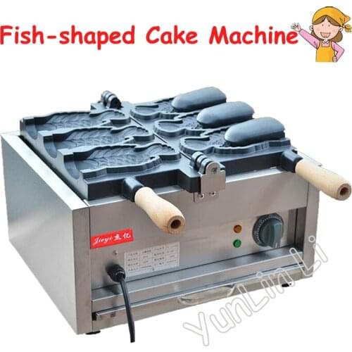 Ice Cream Taiyaki Maker Fish Shaped Cake Machine Electric Waffle Maker 220V Japanses Open Pouth Taiyaki Machine FY-1103B