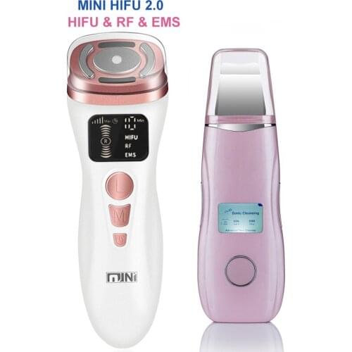 NEW Mini HIFU Machine Ultrasound RF Fadiofrecuencia EMS Microcurrent Face Lifting Firming Tightening Skin Wrinkle Skin Care