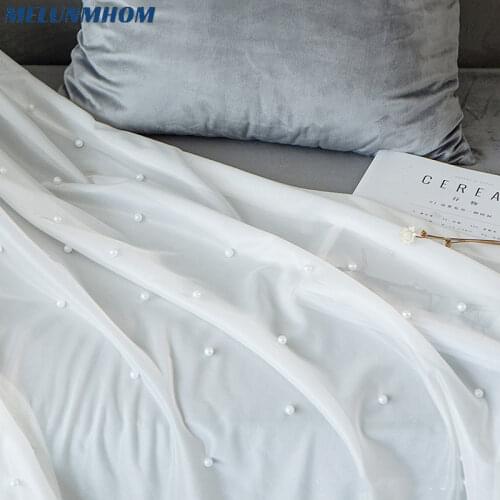 New Top Fashion Curtains Dormitorio Cortina Luxury Embroidey Pure Tulle For Bedroom Romantic Sheer For Living Room Screen