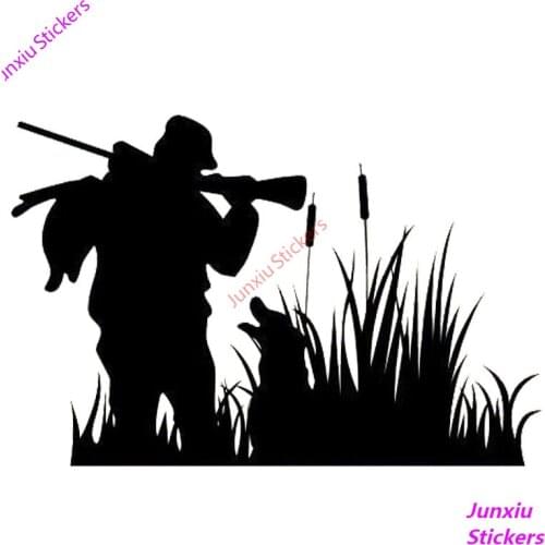 Creative Hunting Shooting Car Stickers Vinyl Accessories Decal Car Window Reflective Car Styling PVC 15cm X 10cm