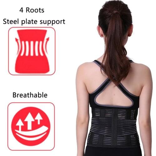 Lumbar Orthopedic Corset Back Brace NEW Orthopedic Waist Belt Mens Lower Back & Lumbar Supports Fitness Sports Gym Trainer Belt
