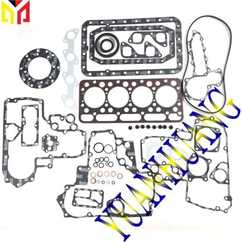 V1702 Engine Full Gasket Kit Overhual Set For KUBOTA Excavator Tractor Diesel Cylinder Head Valve Seal