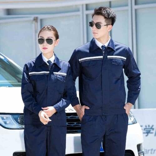 Worker clothing workwear clothes set male/female workmen Factory uniform Work clothes Long-sleeved overalls suit male free ship
