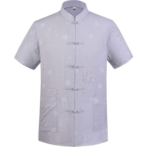 Brand New Arrival Chinese Traditional Mens Cotton Linen Kung Fu Shirts Tops M L XL XXL 3XL MS2015019