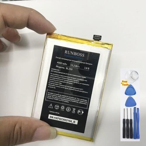Runboss Original Quality Battery BL250 for DEXP BL250 4000mAh