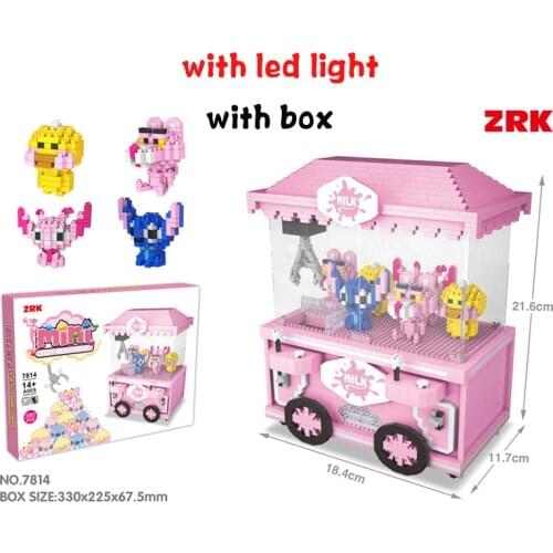 Assembly Mini Blocks Cartoon DIY Building Toy Street Game Model Educational Blocks Brinquedos Toys for Children Gift 7808