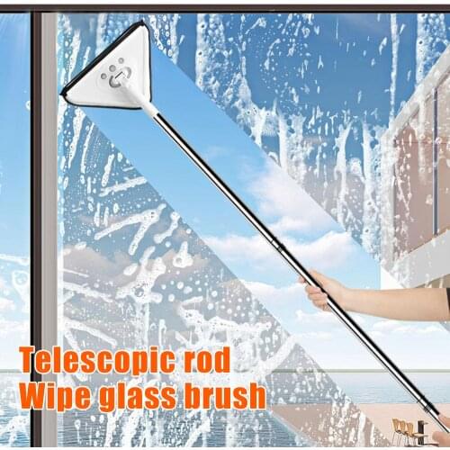 360Degree Cleaning Mop Retractable Telescopic Glass Window Cleaning Mop with Long Handle JW