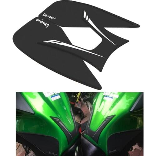 Motorcycle Black Anti-Heated Gas Tank Side Traction Knee Protector Anti Slip Pad For Kawasaki Versys X300 X-300 2017-2020
