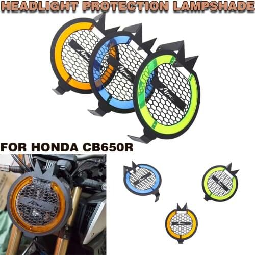 Motorcycle Retro Headlight Guard Net Front Lampshade Headlight Guard Frame Protection Big Lampshade For Honda CB650R 2019 2021